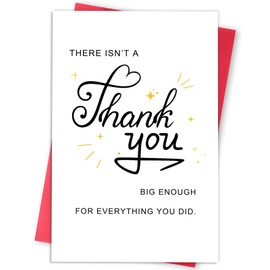 HEJOYN Thank You Card, Thank You Cards for Men Women, Appreciation Card for Him Her, Appreciation Gifts for Teacher Boss Doctor Nurse Mom Dad Coworker, Grateful Cards, Thankful