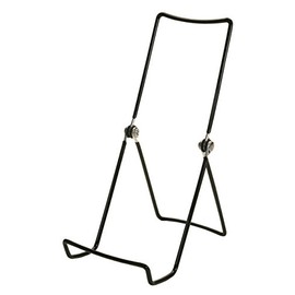 GIBSON HOLDERS 6ACB Adjustable Wire Display Easel, 3.75" W x 8" H with 2.25" Display Ledge, Black
