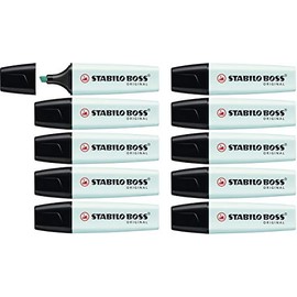Highlighter - STABILO BOSS ORIGINAL Pastel Box of 10 Touch of Turquoise