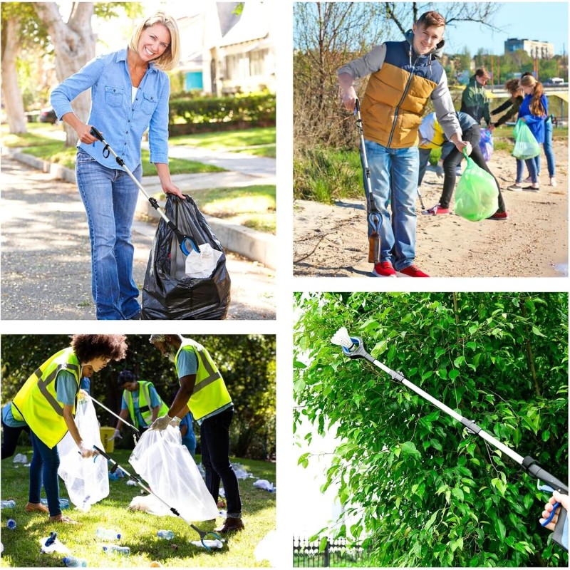 43 inch Extra Long Grabber Tool,Foldable Pick Up Stick with