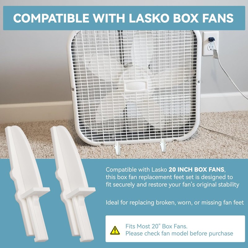 Box Fan Feet Replacement for Lasko 20" Box Fan Feet