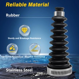 HIMARKLIF Shift Cable Bellow Kit Compatible with MerCruiser Stern Drives Alpha Gen I & II, Bravo I, II & III Sierra Replace# 74639A2