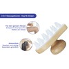 Maximex Wellness Massage Brush 2-in-1 - Waterproof Bath Brush, Wood,