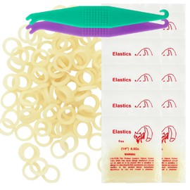 YYING Orthodontic Rubber Bands for Braces 1/4'' Heavy 6.5 oz, 1000 Pcs Dental Intraoral Elastic Bands