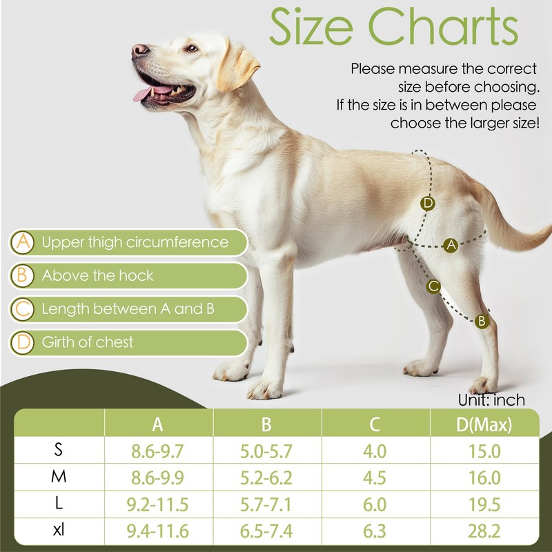 Lushnessu Adjustable Dog Leg Brace - ACL, Torn Ligament &