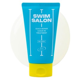 SWIM SALON Chlorine Repair Leave-In Treatment for Swimmers | Post-Swim Hair Recovery with Vitamin C | No-Rinse Conditioner for Chlorine Damage | Lightweight Hydration (140ml)