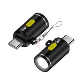 CY Adapter 2pcs/Set USB-C Type-C Male LED Light Interior Atmosphere Lighting for Outdoors Walking Cycling Phone Laptop Charger Night Lamp 210 Lumens