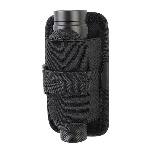 ACEXIER Tactical Molle Flashlight Pouch Belt Pouch with 360 Degree Rotating Clip Hunting Flashlight Holder Bag Torch Case