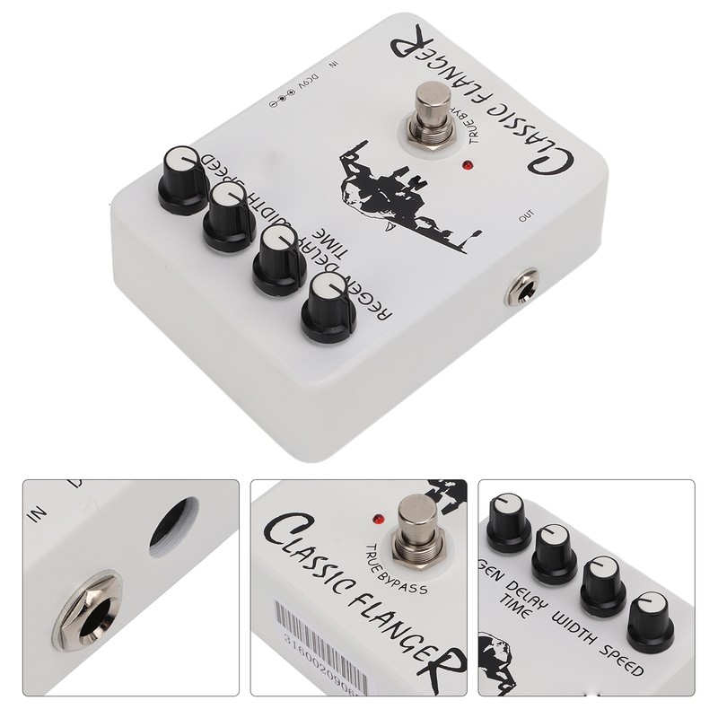 Guitar Effect Pedal Metallic Flanger Sounds Rapid Tremulous Vibrato Electric