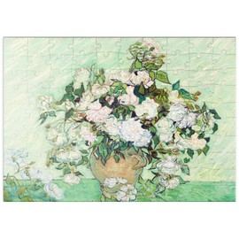 Roses (1890) by Vincent Van Gogh - Premium 100 Piece Jigsaw Puzzle - MyPuzzle Special Collection by Apyornis