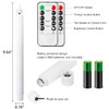 salipt Flameless White Taper Candles Flickering with Timer and 10-Key