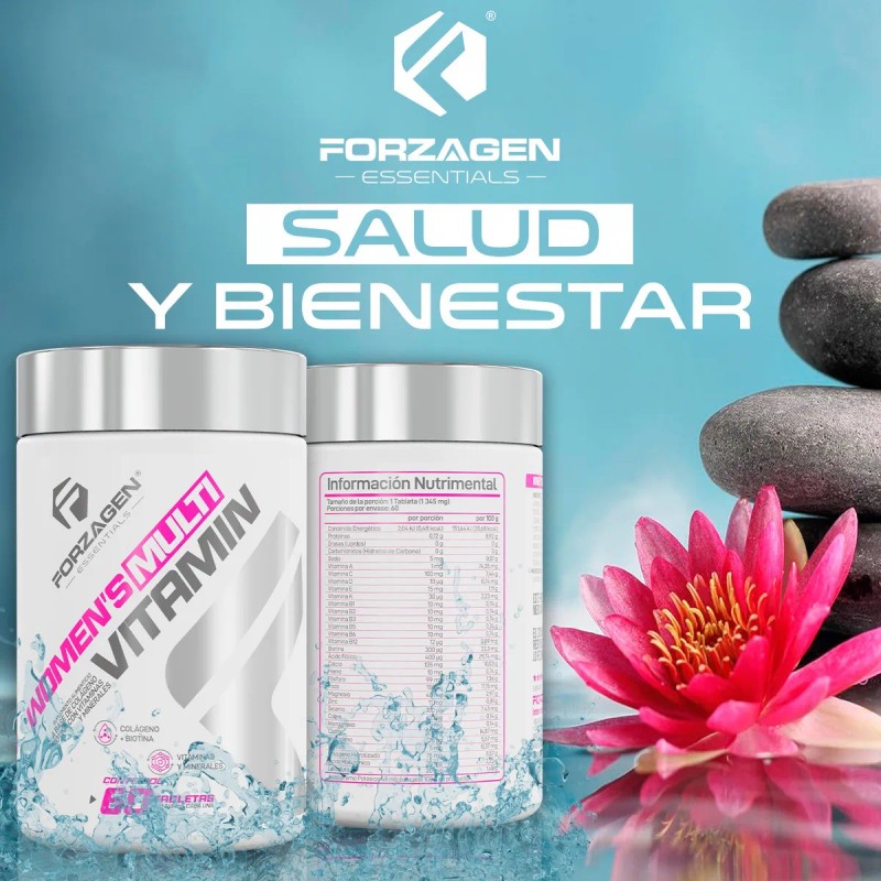Forzagen Essentials Womens Multivitamin 60 Tabs | Vitaminas Sabor Sin