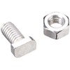 Alm Aluminium Cropped Head Nuts & Bolts (Pack 20) -