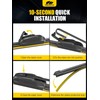 22" and 22" Windshield Wiper Blades, All-Seasons J&U Hook Premium
