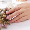 Honsny Rings Stacking Rings for Women Stackable Silver Rings Thin