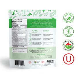 Organic Traditions Chlorella Powder Organic Traditions, Canadian Owned , 150g / 5.3oz - Broken Cell Wall - Green Algae Super Food Greens Powder - Nutrient Dense with antioxidants, vitamin B12, vitamin A & iron - USDA Organic & Kosher
