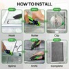 King&Charles Window Screen Replacement,Versatile Window Screen Door Kit