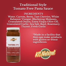 KC Natural | Traditional Style Tomato Free Pasta Sauce | 280mg Sodium (2-pack, 1.00)