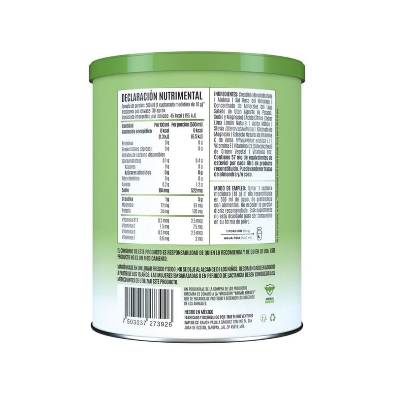 Suplemento Alimenticio Birdman Creatine Refresher Lemon Twist 300gr