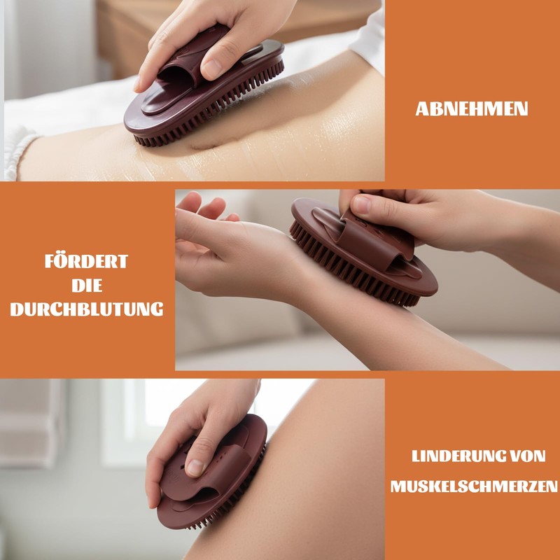 Meridian Massage Brush, Body Dry Brush, Lymphatic Drainage for Relaxation