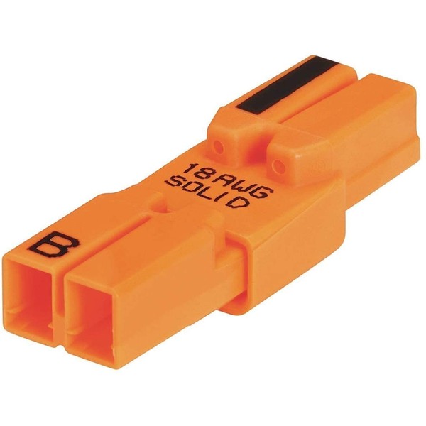 Ideal 30-682 Power Plug Luminaire Disconnects, Orange (Pack of 5)