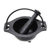Crystalo - Cast Iron Cauldron Mortar And Pestle Set