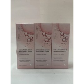 Meifernla 3x Collagen Night Wrapping Mask Overnight Peel Off 75ml 12/27