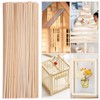 DIYEAH 215 Pcs Wooden Dowel Rods Balsa Wood Sticks Square