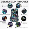 BECOJADDE Hiking Backpack Men Women 40L Ultralight Foldable Backpack Waterproof