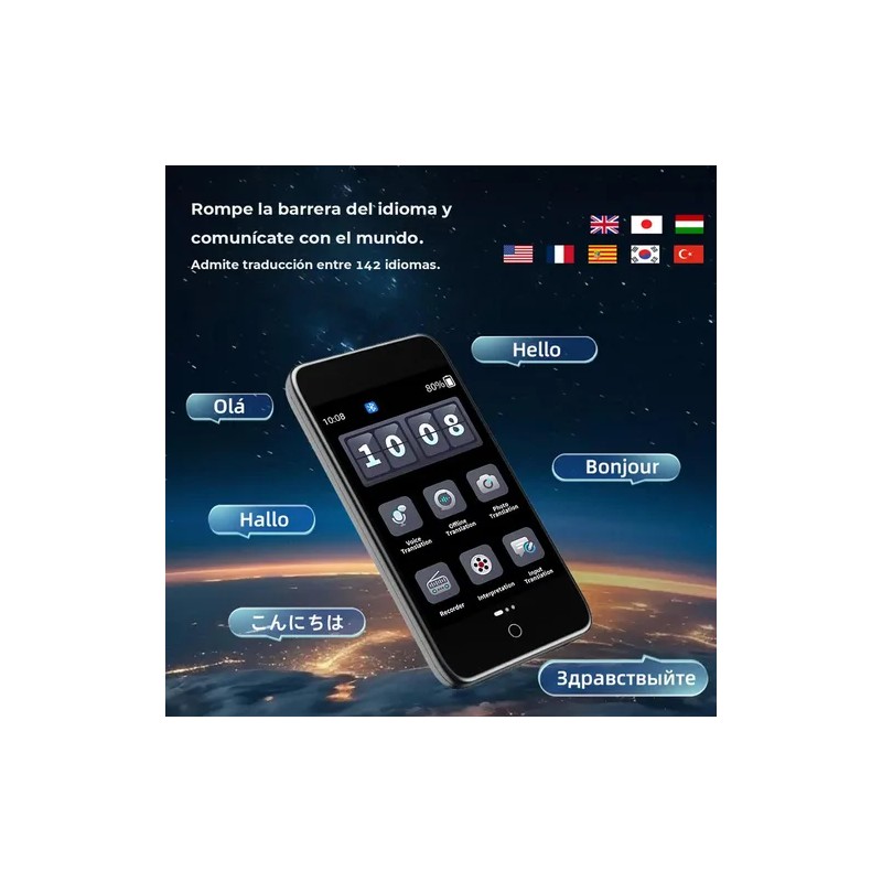 Dispositivo Traductor Instantáneo Con Visualización Táctil