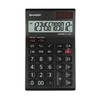Sharp EL-124TWH Office Desktop Calculator - Black/White