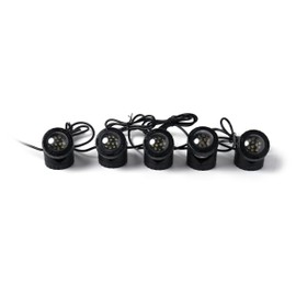 Jebao Submersible LED Pond Light with Photcell Sensor, Set of 5