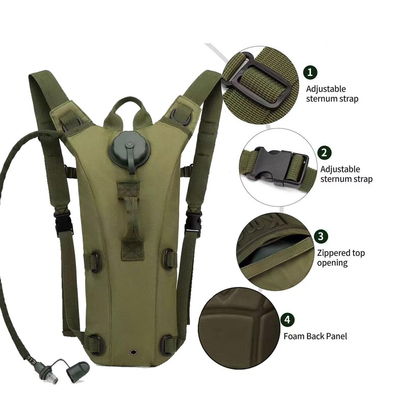 DuDuZui Hydration Backpack with 3L Hydration Bladder, Water Bladder with