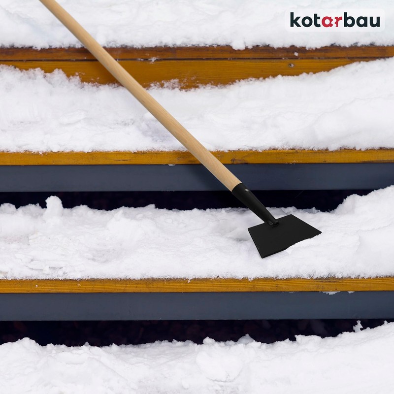 KOTARBAU® Ice Scraper 7 x 17 cm Powder-Coated Steel Ice