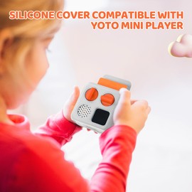 Silicone Cover for Yoto Mini (2024 Edition)-Make Your Own Card Bluetooth Audio Player, Protective Sleeve Case Music Player Accessories (Gray)