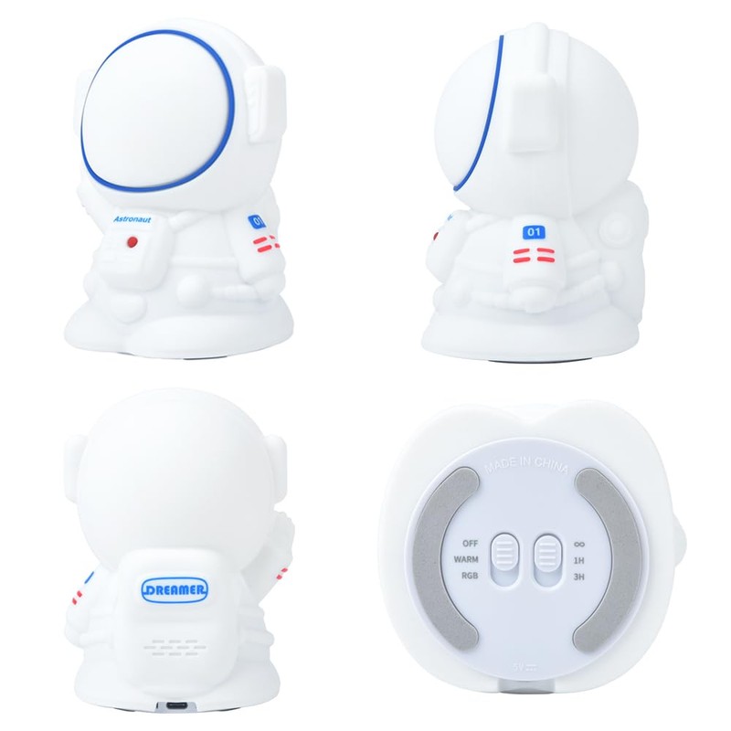 ANJOGIFT LED Night Light Cute 7Color Shift Astronaut Night Light