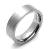 DoubleAccent 6MM Comfort Fit Titanium Wedding Band Satin Finish Flat