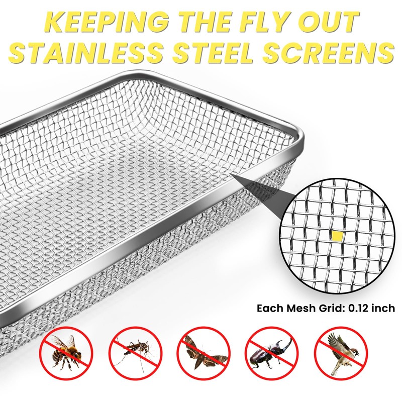 SheeChung RV Furnace Vent Screen, Flying Insect Screen Water Heater