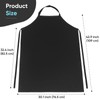 Waterproof Apron 43in PU Leather Heavy Duty for Gardening, Dishwashing,