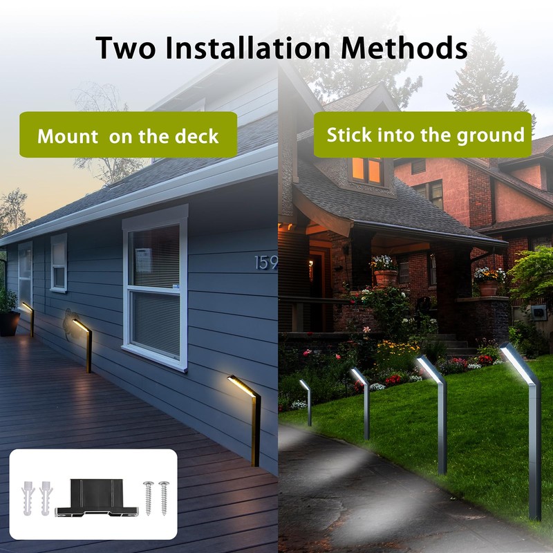 MOLEBIT Solar Outdoor Pathway Lights - IP65 Waterproof Landscape Lights
