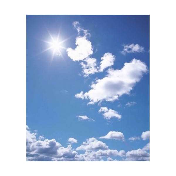 Posterazzi Clouds in Blue Sky Lens Flare Poster Print by