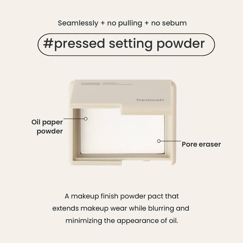 heimish [heimish]Moringa Ceramide Pressed Setting Powder