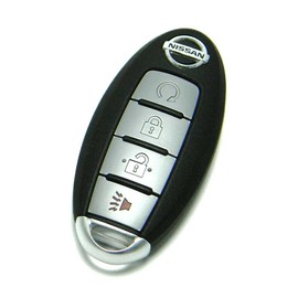 OEM 4-Button Smart Proximity Remote Key Fob Compatible with Nissan (FCC ID: KR5S180144014, P/N: 285E3-5AA3A, 285E3-5AA3D)