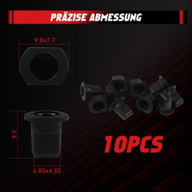 OTUAYAUTO 10x Mounting Clips Compatible with VW Seat Skoda, Holder Clips Suitable for VW T3 T4 Golf III Passat Polo Jetta Caddy Seat Ibiza