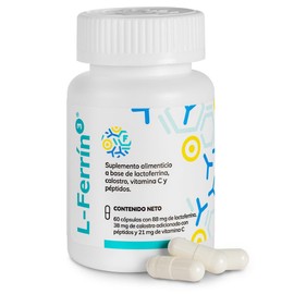 L-Ferrin 3 | Lactoferrina Pura 88 mg | Calostro Bovino + Factor de Transferencia + Vitamina C | Fortalece Defensas Naturales | Fórmula Sinérgica | 60 Cápsulas