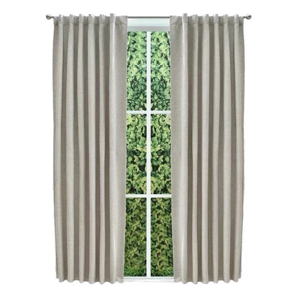 Vianney Juego De 2 Cortinas Blackout Ravenna Marfil Vianney Elegantes
