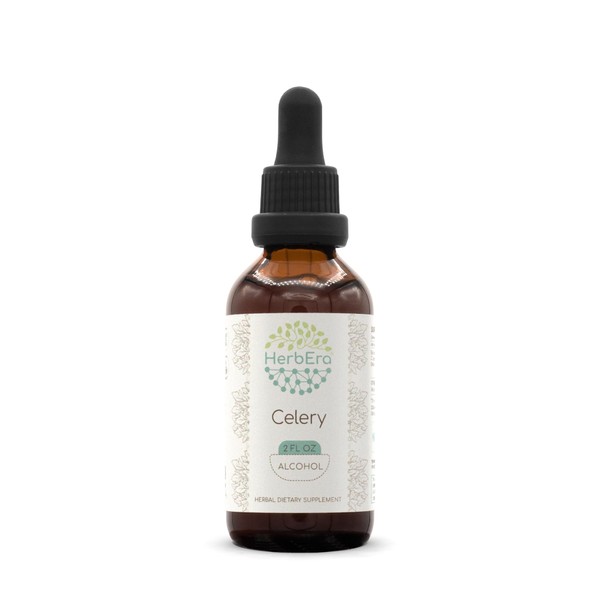 HerbEra Celery A60 Alcohol Herbal Extract Tincture, Super-Concentrated Made with