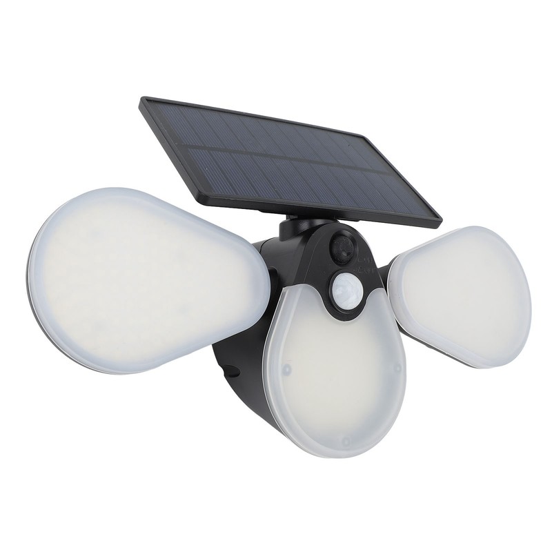 Solar Garden Lights Professional Waterproof 3 Heads Rotation High Power