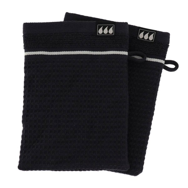 Tendance - Set aus 2 waschhandschuhen 15x21cm 100% Baumwolle mit