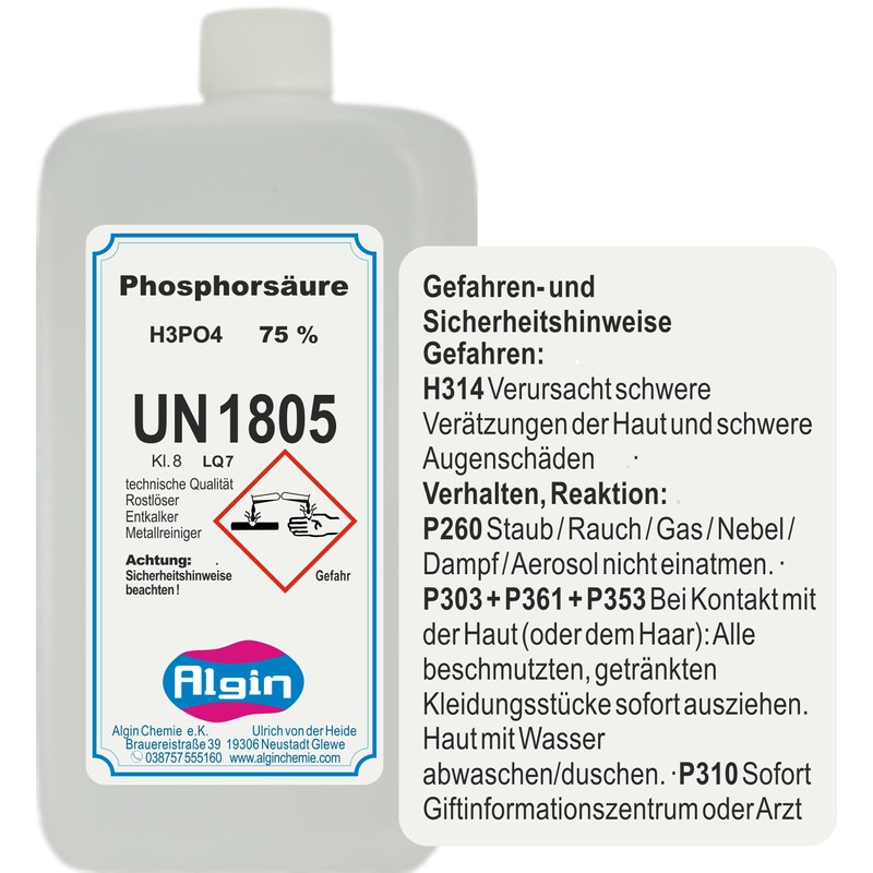 Phosphoric Acid 75% 1 Litre